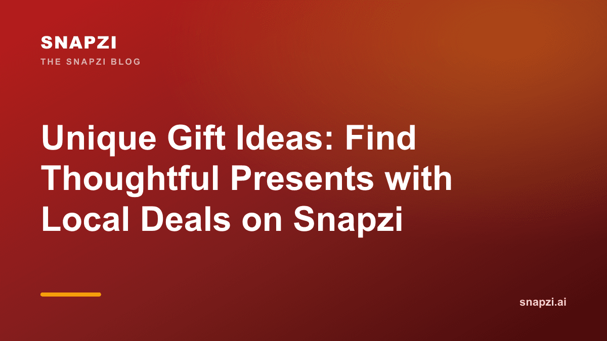 Unique Gift Ideas