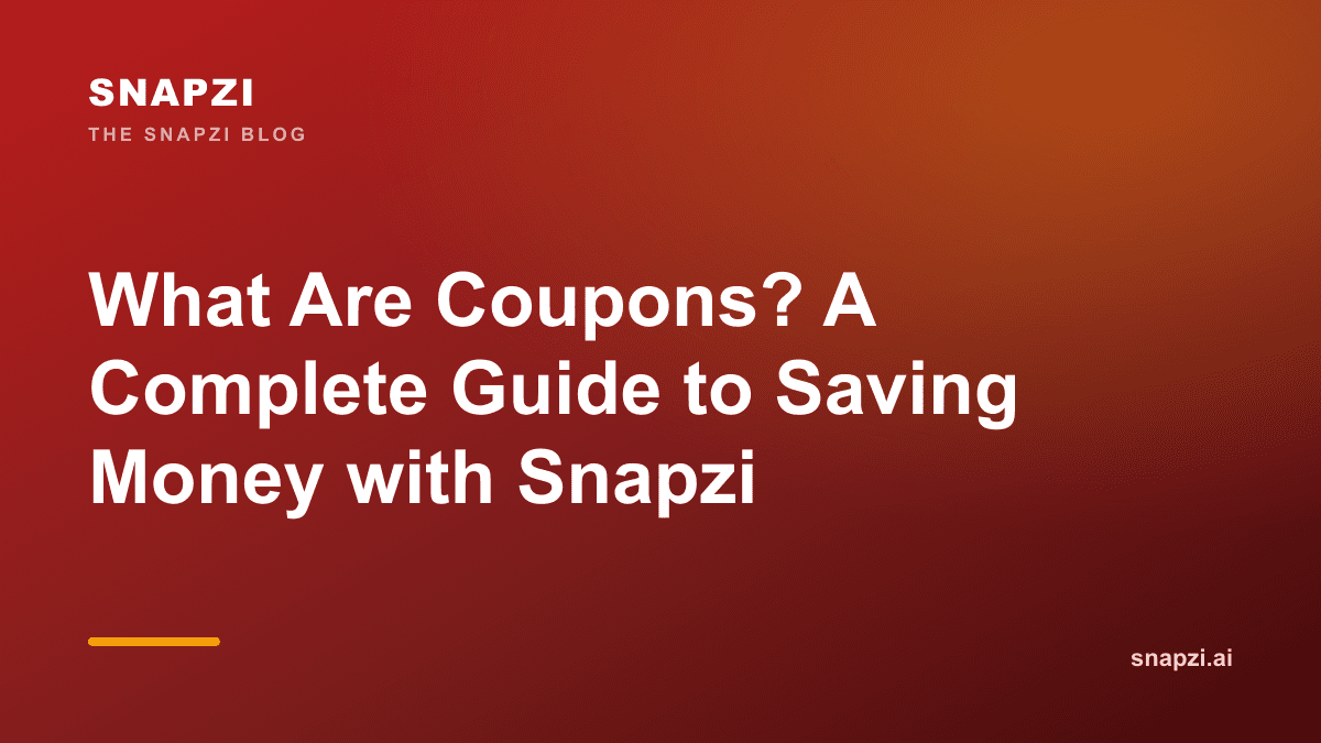 coupons