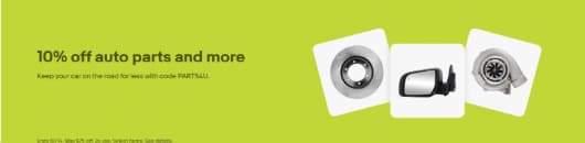 10% off auto parts and more — Ebay coupon & deal