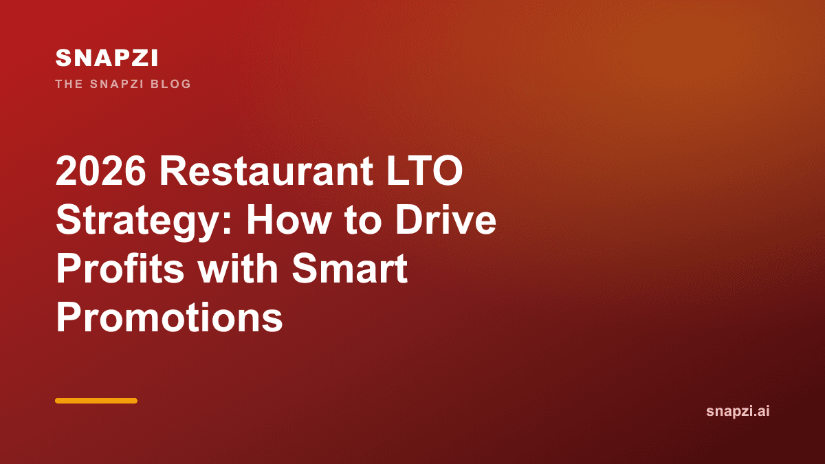 2026 Restaurant LTO Strategy: How to Drive Profits with Smart Promotions